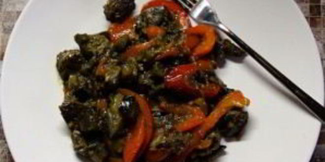 Рецепт печени с болгарским перцем