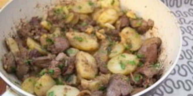 Рецепт печени с картошкой