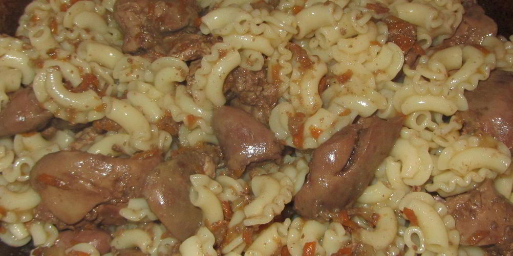 Как приготовить печень с макаронами