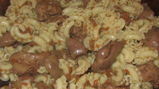 Рецепт Печени с макаронами