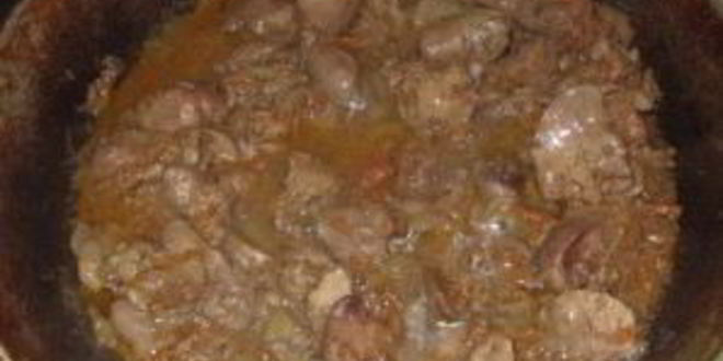 Рецепт печени с макаронами