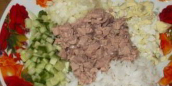 Рецепт печени трески с рисом