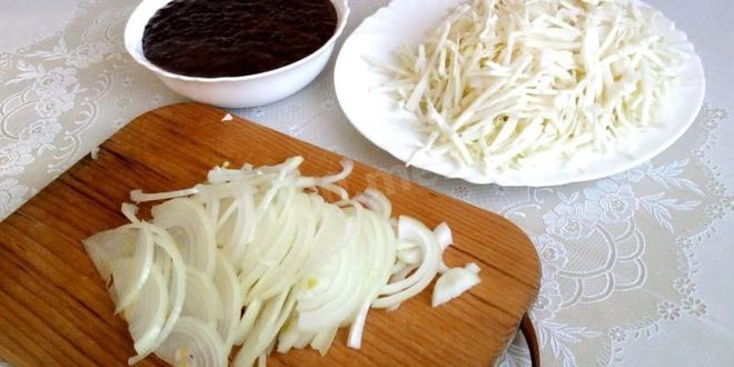 Рецепт печени тушеной с капустой