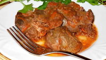 Рецепт Печени тушеной в томатном соку