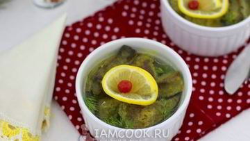 Рецепт Печени в лимонном желе