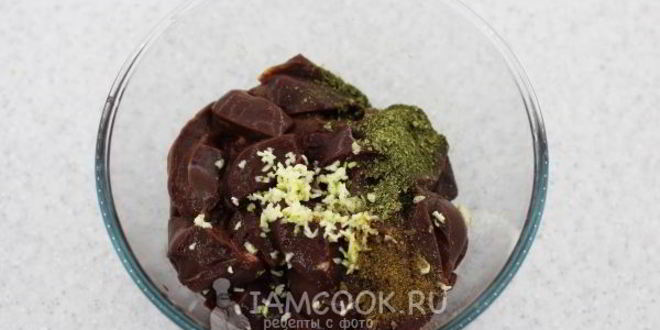 Рецепт печени в лимонном желе