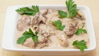 Рецепт Печени в сливках в мультиварке