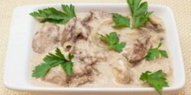 Рецепт печени в сливках в мультиварке