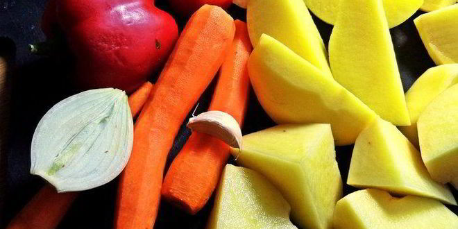 Рецепт печенки под овощной шубкой