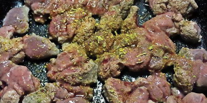 Рецепт печенки в овощной оболочке