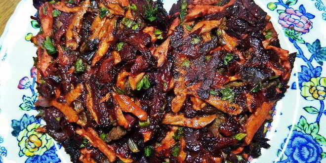 Рецепт печенки в овощной оболочке