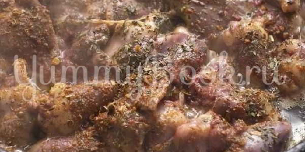 Как приготовить сердечки и печень куриные в пряном медовом соусе