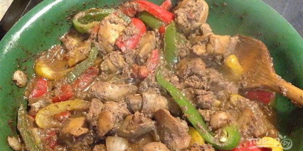 Как приготовить тушеную куриную печень