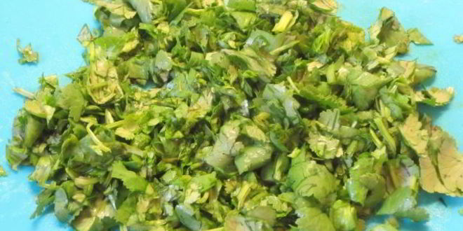 Рецепт жареной куриной печени с кинзой