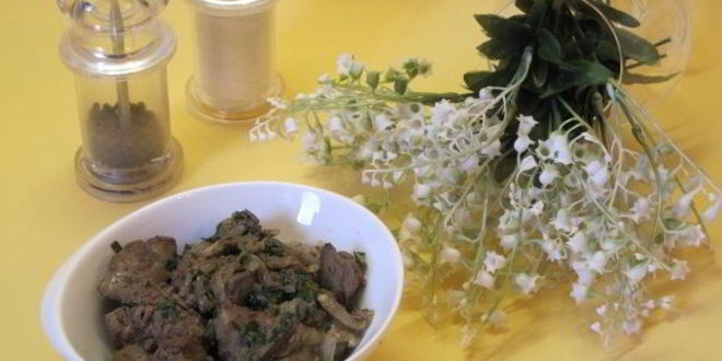 Рецепт жареной куриной печени с кинзой