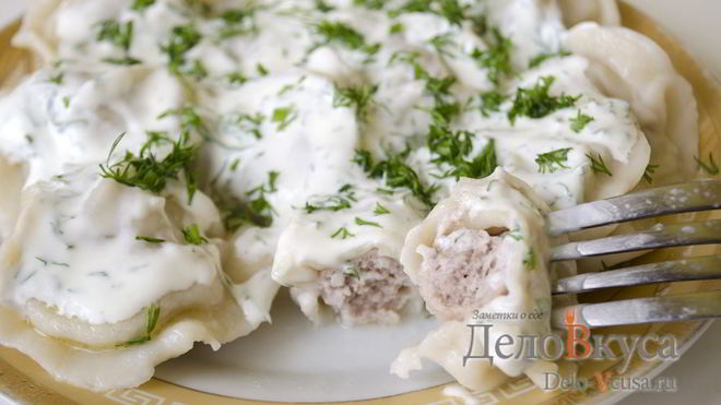Рецепт Домашних пельменей с мясом