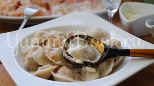 Рецепт Пельменей с фаршем и соком ягод