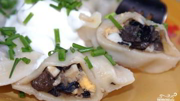 Рецепт Пельменей с грибами
