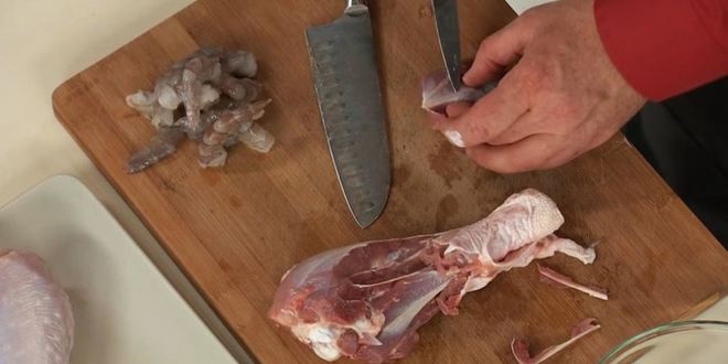 Рецепт пельменей с индейкой и креветками