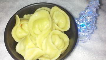 Рецепт Пельменей-ушек из морковного теста