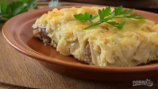 Рецепт Пельменей в духовке с сыром