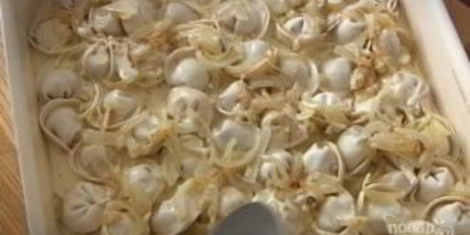 Рецепт пельменей в духовке с сыром