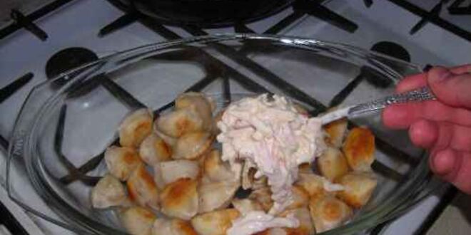 Рецепт пельменей запеченных с мясом