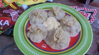 Рецепт Пикантных паровых пельменей с картофелем и мясом