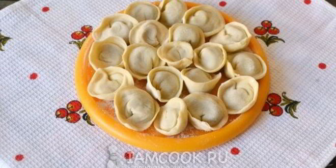 Рецепт постных пельменей