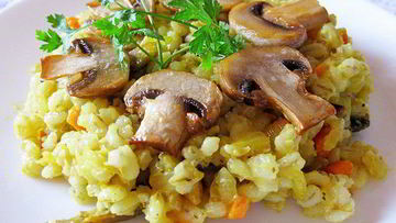 Рецепт Диетического плова с грибами