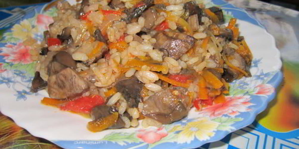 Как приготовить грибной плов