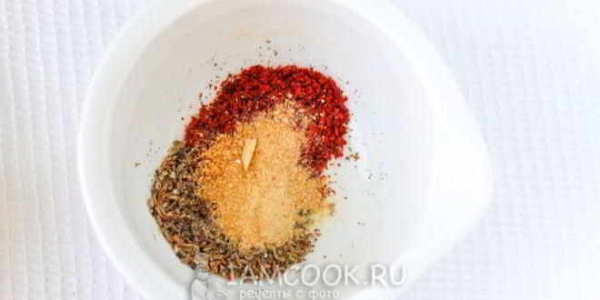 Рецепт красочной приправы для плова