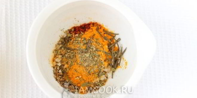Рецепт красочной приправы для плова