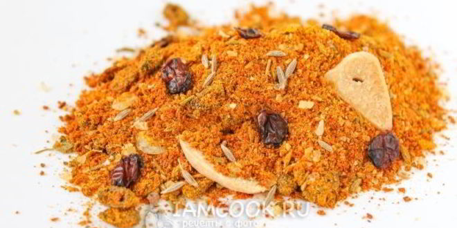 Рецепт красочной приправы для плова