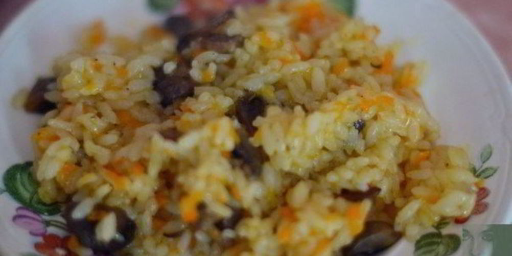 Как приготовить овощной плов с шампиньонами