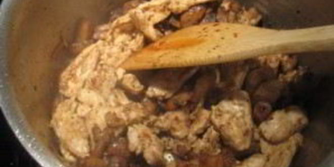 Рецепт паэльи с курицей и грибами