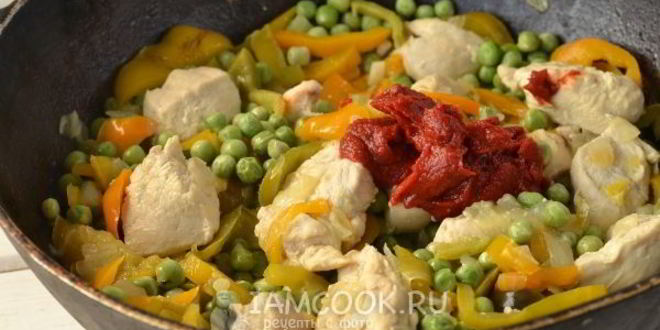 Рецепт паэльи с курицей