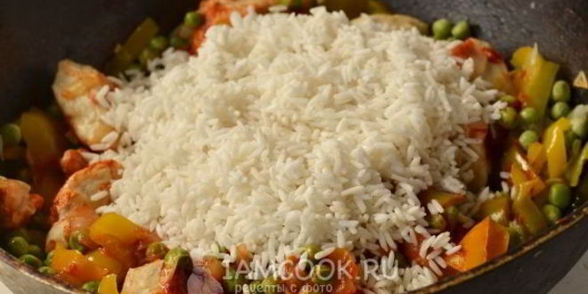 Рецепт паэльи с курицей