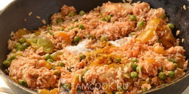 Рецепт паэльи с курицей