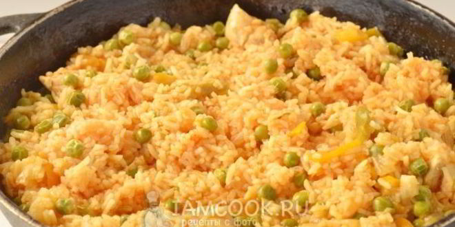 Рецепт паэльи с курицей