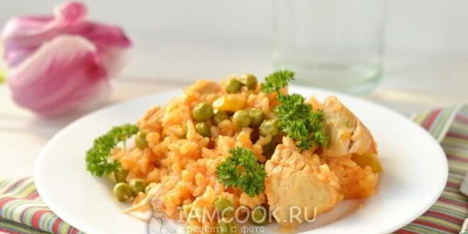 Рецепт паэльи с курицей
