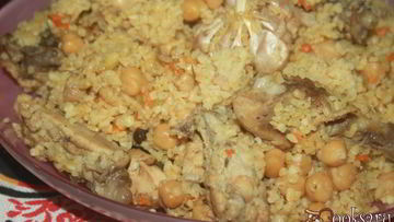 Рецепт Пилава из курятины с булгуром и нутом