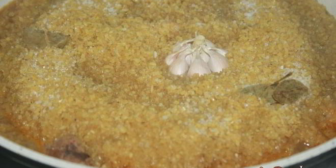 Рецепт пилава из курятины с булгуром и нутом