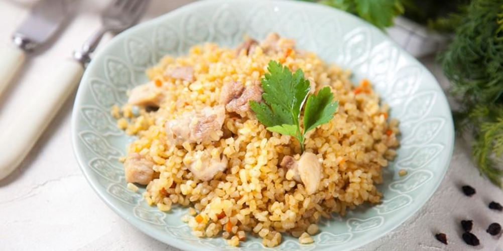 Как приготовить плов из булгура с курицей в мультиварке