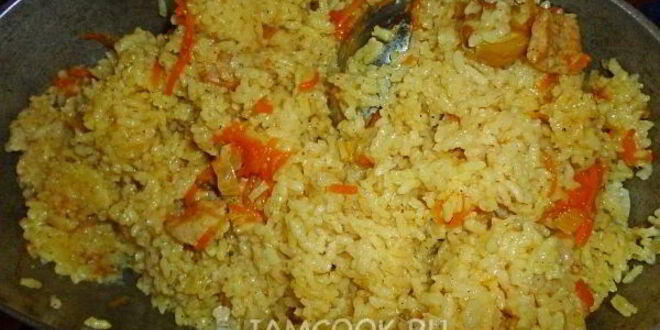 Рецепт плова из свиной грудинки