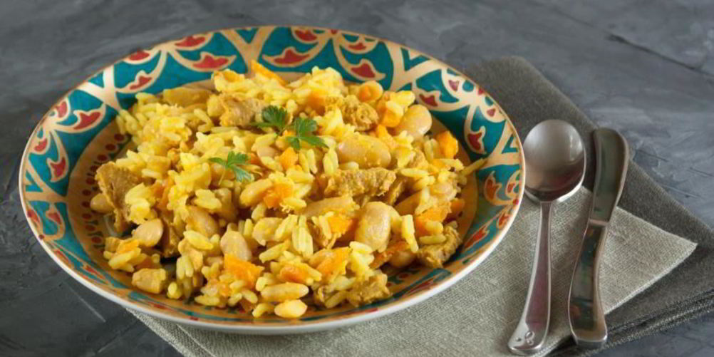 Как приготовить плов с фасолью