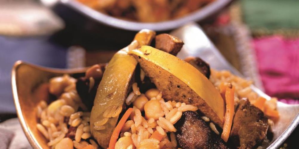 Как приготовить плов с говядиной и нутом