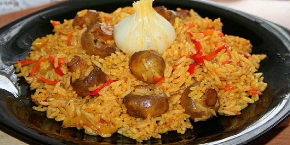 Как приготовить плов с грибами