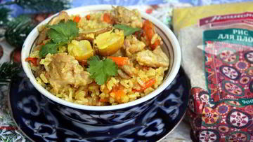 Рецепт Плова с курицей и курагой в мультиварке