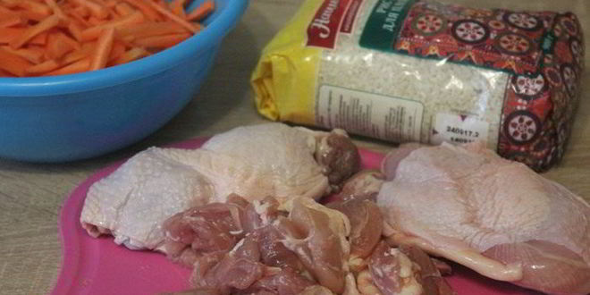 Рецепт плова с курицей и курагой в мультиварке